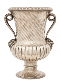 Mario Buccellati (Italian, 1891-1965), Sterling Silver Two-Handled Urn