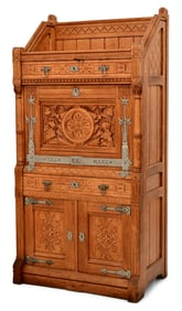 Kimbel & Cabus (New York, 1862-1882), Oak Drop-Front Desk