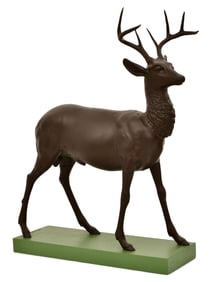 J.W. Fiske & Co. (1870-1893), Cast Iron Life-Size Figure of a Stag
