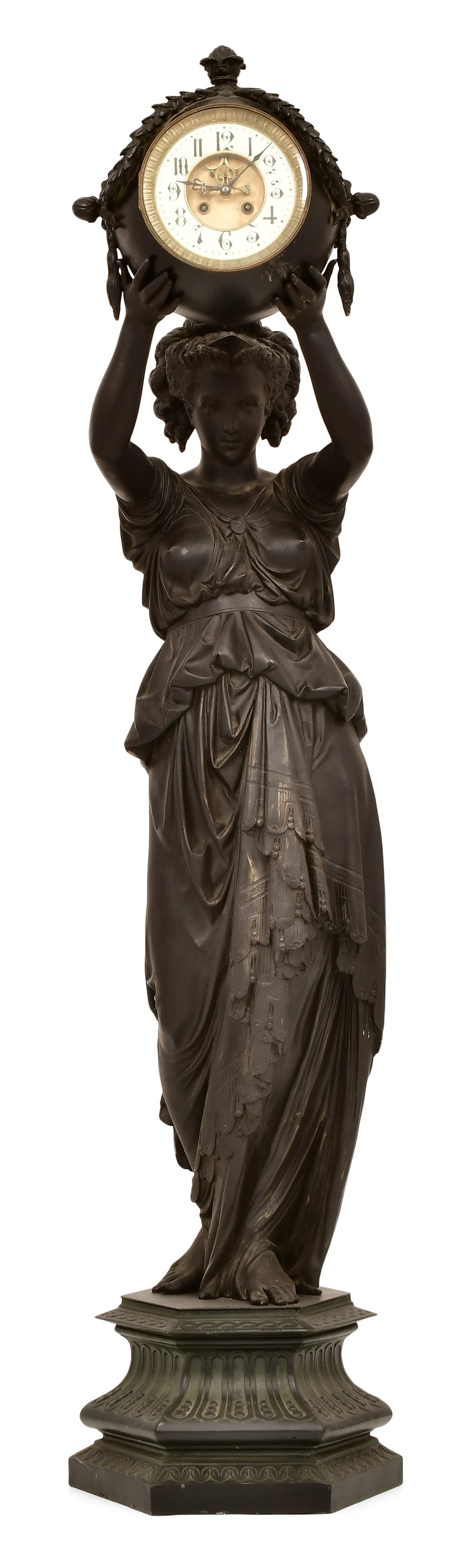 A Monumental French Statue Clock (1 of 8)
