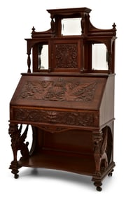 R.J. Horner & Co. Mahogany Drop-Front Desk