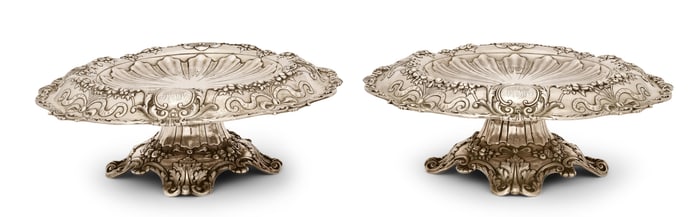 Pair of Gorham Sterling Silver Tazzas