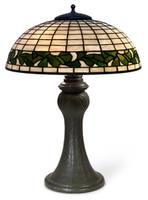 Bigelow, Kennard & Co. / Grueby Pottery Table Lamp