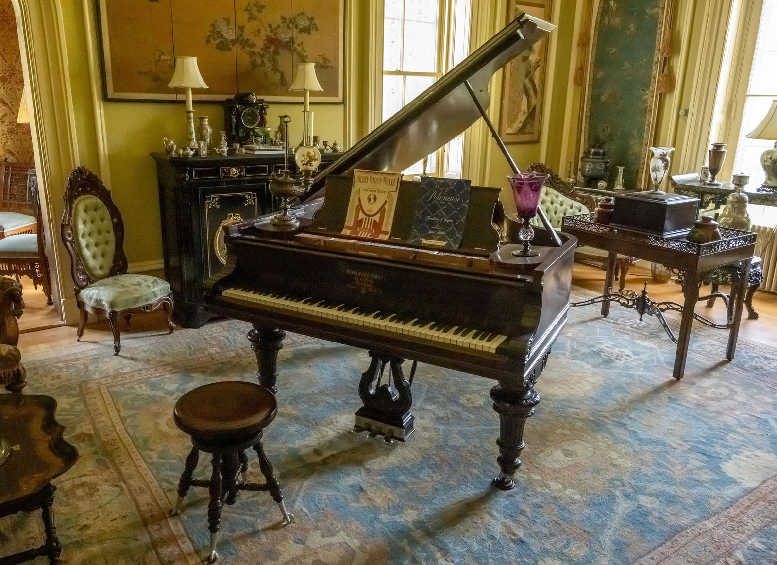 Steinway & Sons Model A Grand Piano, Circa 1903: Steinway & Sons Model A Grand Pianocirca 1903marked "Steinway & Sons, Patent Grand, New York, London, Hamburg" and with serial number "A107672"