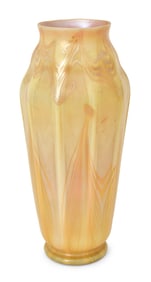 Tiffany Studios Favrile Glass Decorated Vase