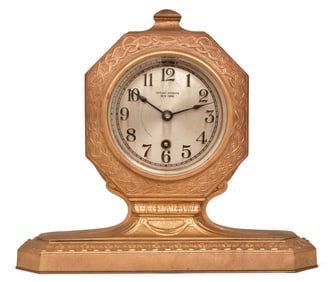 Tiffany Studios Bronze Mantel Clock