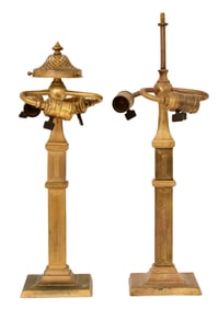 Tiffany Studios, Two Desk Lamp Bases