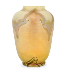 Tiffany Studios Favrile Glass Decorated Vase