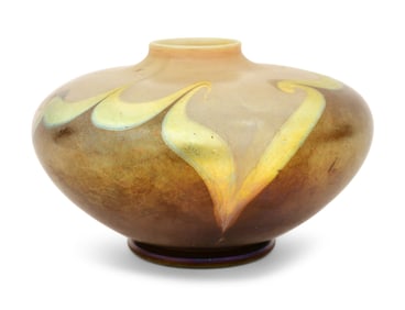 Tiffany Studios Favrile Glass Decorated Vase