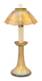 Tiffany Studios Favrile Glass Candle Lamp