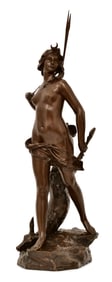 Gustavo Obiols Delgado (Spanish, 1858-1910), Diana the Huntress