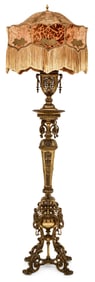 French Gilt Bronze Floor Lamp
