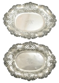 Pair of Tiffany & Co. Sterling Silver Bread Bowls