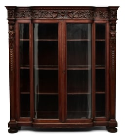 R.J. Horner & Co. Mahogany Two-Door Bookcase