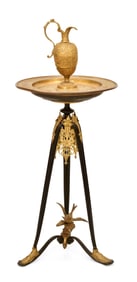French Gilt & Patinated Bronze Ewer & Basin