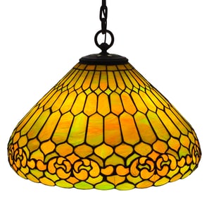 Duffner & Kimberly Leaded Glass Chandelier