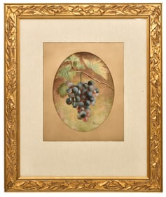 Severin Roesen (American, 1815-1872), Still Life with Grapes