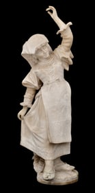 Ferdinando Vicchi (Italian/French, 1875-1945), Sculpture of a Woman