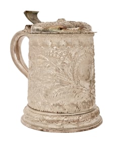 Tiffany & Co. Sterling Silver Repoussé Tankard