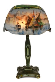 Pairpoint "Venetian Harbor" Table Lamp
