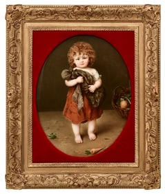 Berlin (KPM) Porcelain Plaque of a Child