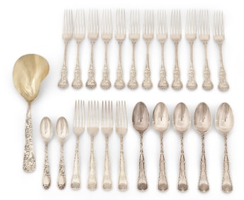 Tiffany & Co. Sterling Silver, 23 Flatware Pieces & 1 Serving Piece