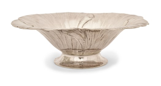 Clemens Friedell Silver "Poppy Blossom" Footed Bowl, Pasadena, California$