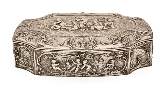 German Sterling Silver Repoussé Box