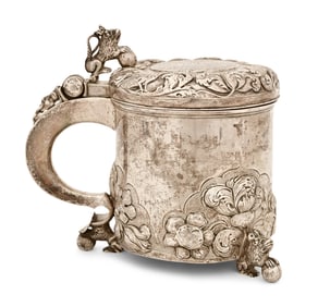 Norwegian Silver Peg Tankard