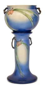 Roseville Pottery "Pinecone" Jardiniere & Pedestal