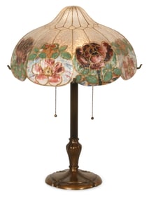 Pairpoint "Murano" Floral Table Lamp