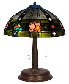 Reed & Barton Floral Table Lamp