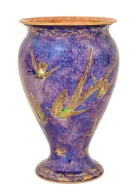 Wedgwood Fairyland Lustre Hummingbirds Vase, Daisy Makeig-Jones (English, 1881-1945)