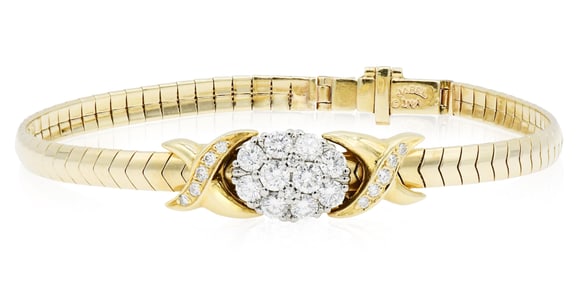 Jabel 18K & 14K Yellow Gold and Diamond Bracelet