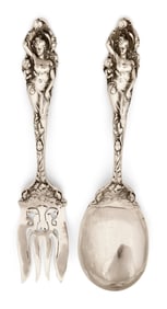 Reed & Barton "Love Disarmed" Serving Fork & Spoon