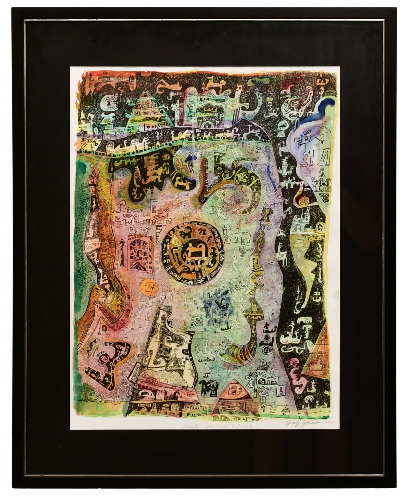 Ynez Johnston (American, 1920-2019), "Parade of New Animals" (1 of 6)