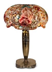 Pairpoint "Venice" Floral Table Lamp