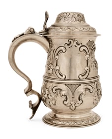 English George II Sterling Silver Tankard, London