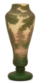 Daum, Nancy, Cameo Glass Scenic Vase