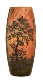 Daum, Nancy, Cameo Glass Scenic Vase
