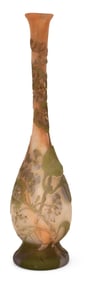 Émile Gallé (1846-1904), Cameo Glass "Hydrangea" Vase