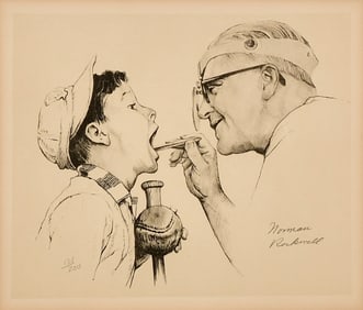 Norman Rockwell (American, 1894-1978), "Expected and the Unexpected"