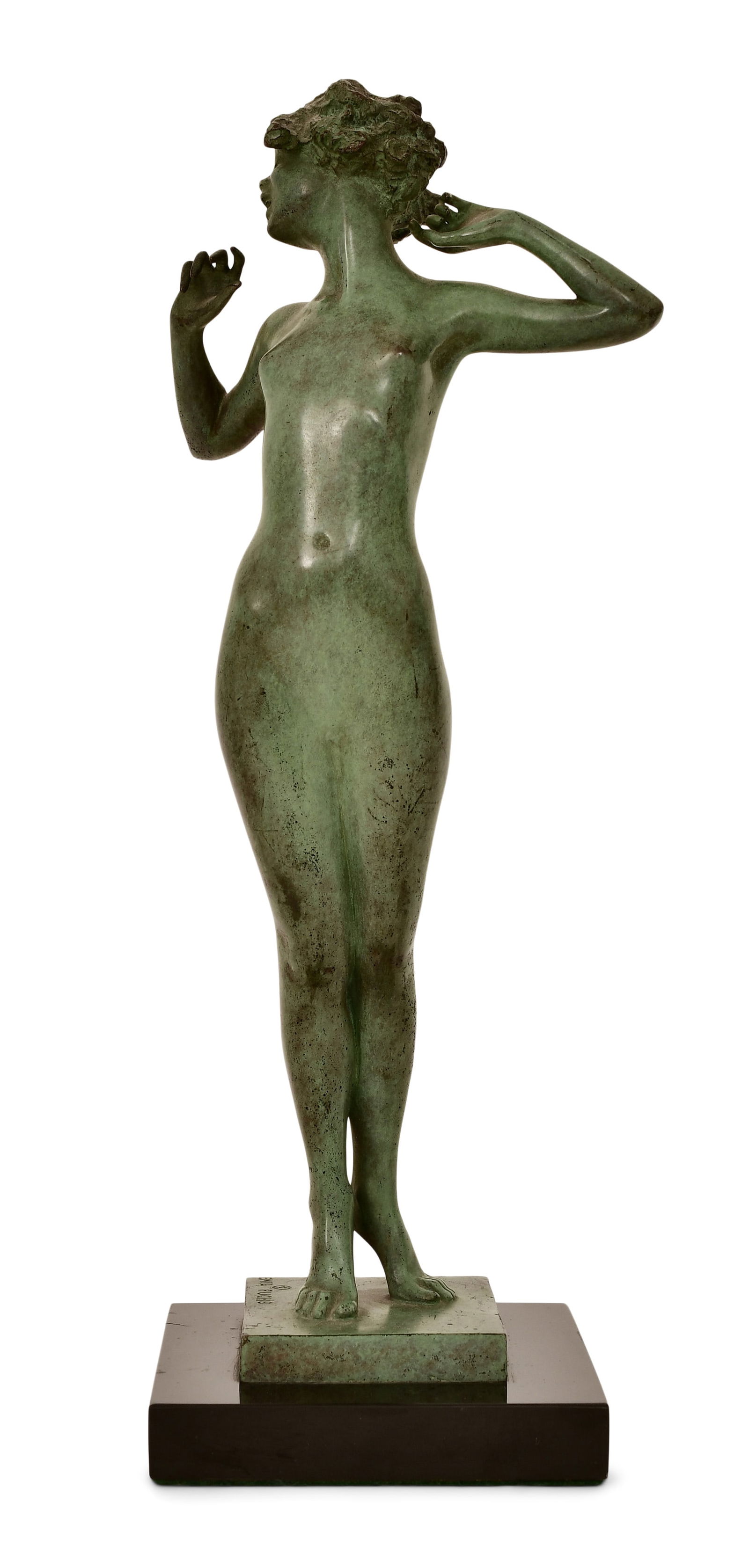 Emil Fuchs (American, 1866-1929), "Lazy" Bronze Sculpture (1 of 7)