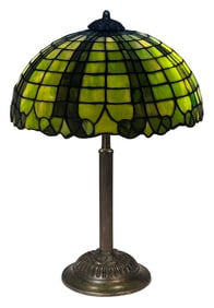 Suess Ornamental Glass Co. Geometric Table Lamp