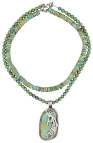 Two Turquoise Beaded Necklaces