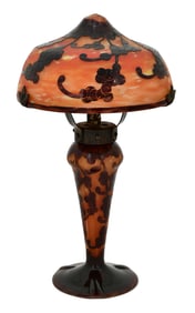 Schneider Glassworks Le Verre Francais "Perlieres" Vase