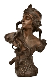 Pedro Ramon Jose Rigual (French/Spanish, 1863-1917), "Judith" Bronze Sculpture