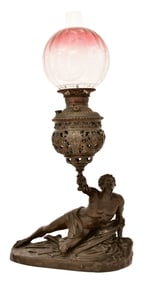 Bradley & Hubbard "Soldat Spartiate" Table Lamp