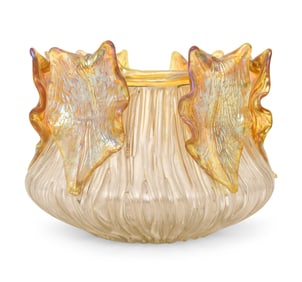 Johann Loetz Witwe, Leopold Bauer, Art Glass Vase