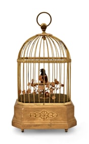 French Singing Bird Automaton with Cage